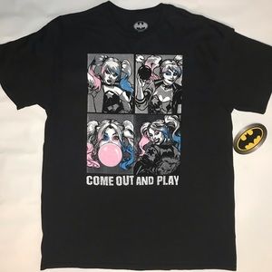DC Harley Quinn “Come Out And Play” T-Shirt Lg